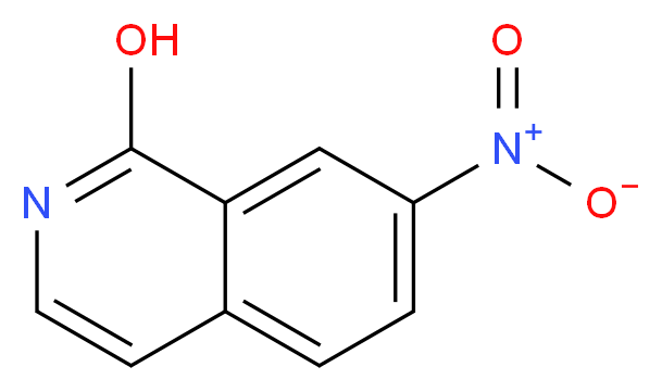 7-nitroisoquinolin-1-ol_分子结构_CAS_20141-83-7