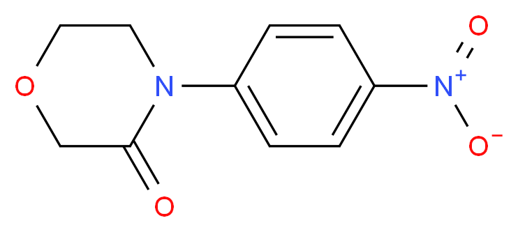 4-(4-Nitrophenyl)-3-morpholinone_分子结构_CAS_446292-04-2)