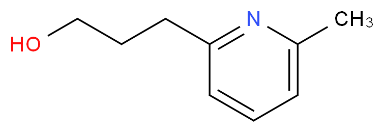 3-(6-Methylpyridin-2-yl)propan-1-ol_分子结构_CAS_61744-43-2)