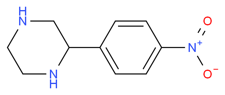 2-(4-NITRO-PHENYL)-PIPERAZINE_分子结构_CAS_137684-53-8)