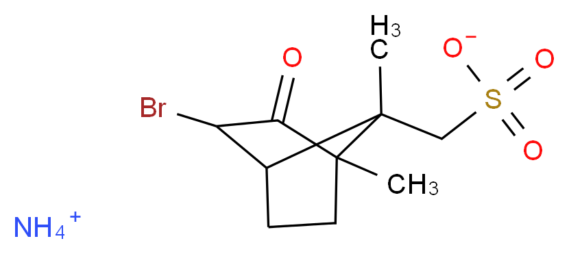 D-3-溴樟脑-10-磺酸胺盐_分子结构_CAS_14575-84-9)