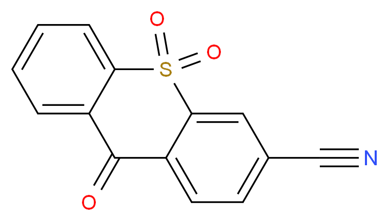 9-氧代-9H-噻吨-3-甲腈 10,10-二氧化物_分子结构_CAS_51762-94-8)