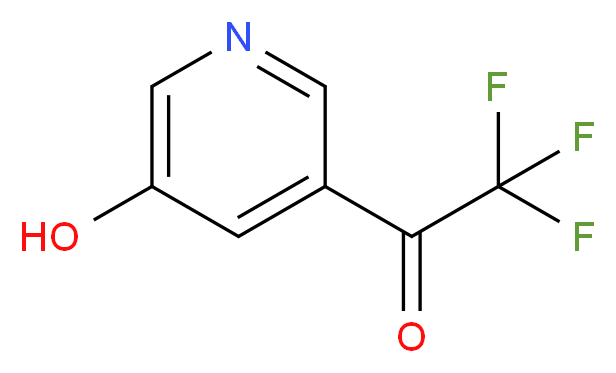 2,2,2-trifluoro-1-(5-hydroxypyridin-3-yl)ethan-1-one_分子结构_CAS_1060804-64-9