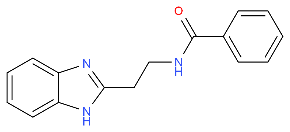 N-[2-(1H-1,3-benzodiazol-2-yl)ethyl]benzamide_分子结构_CAS_107313-47-3