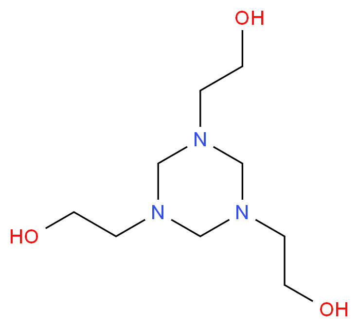 s-Triazine-1,3,5-triethanol_分子结构_CAS_4719-04-4)