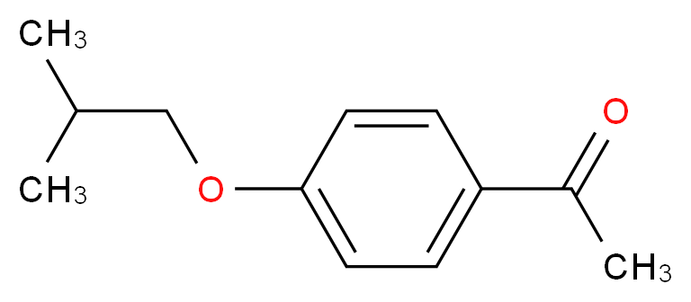 1-[4-(2-methylpropoxy)phenyl]ethan-1-one_分子结构_CAS_24242-97-5