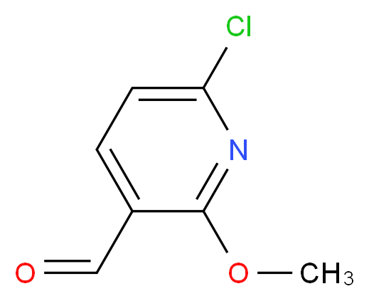 6-chloro-2-methoxypyridine-3-carbaldehyde_分子结构_CAS_95652-81-6