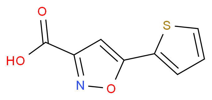 5-thien-2-ylisoxazole-3-carboxylic acid_分子结构_CAS_763109-71-3)
