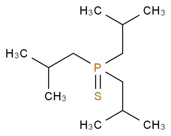 tris(2-methylpropyl)-λ<sup>5</sup>-phosphanethione_分子结构_CAS_3982-87-4