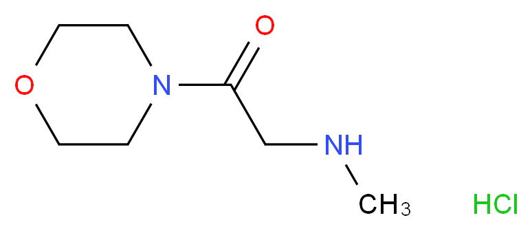 2-(methylamino)-1-(morpholin-4-yl)ethan-1-one hydrochloride_分子结构_CAS_41458-73-5