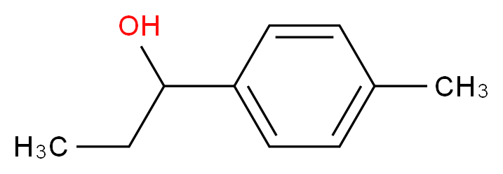 1-(4-methylphenyl)propan-1-ol_分子结构_CAS_25574-04-3