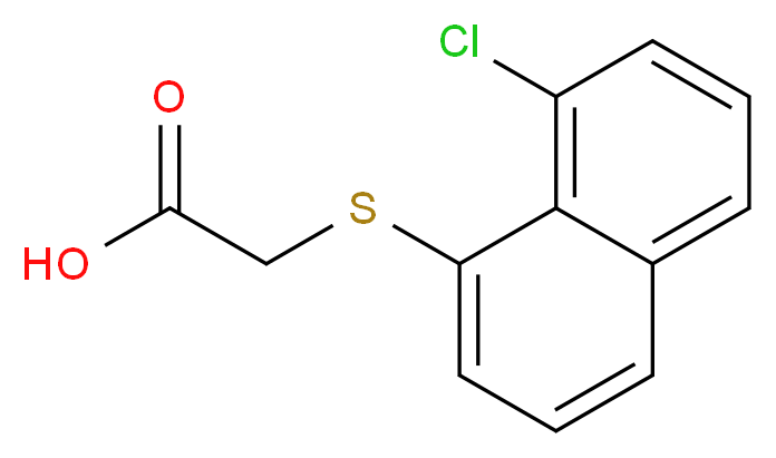 2-[(8-chloronaphthalen-1-yl)sulfanyl]acetic acid_分子结构_CAS_129-94-2