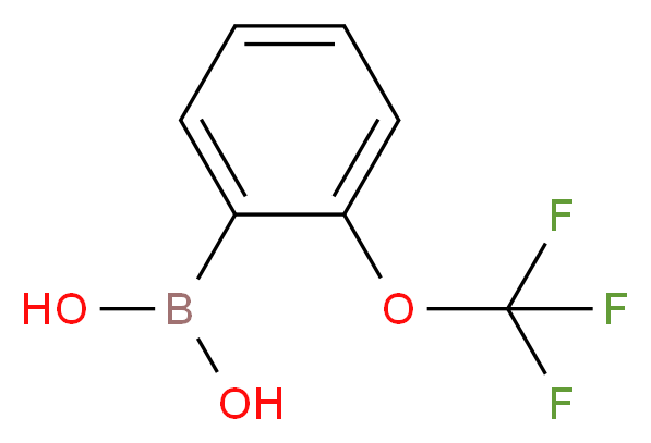[2-(trifluoromethoxy)phenyl]boronic acid_分子结构_CAS_175676-65-0
