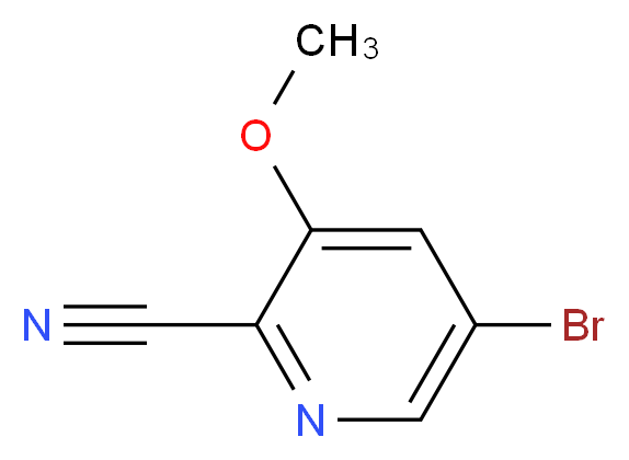 5-bromo-3-methoxypyridine-2-carbonitrile_分子结构_CAS_36057-46-2