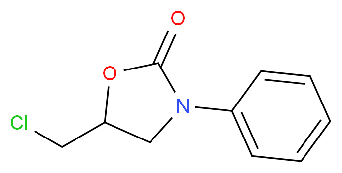 5-(chloromethyl)-3-phenyl-1,3-oxazolidin-2-one_分子结构_CAS_711-85-3