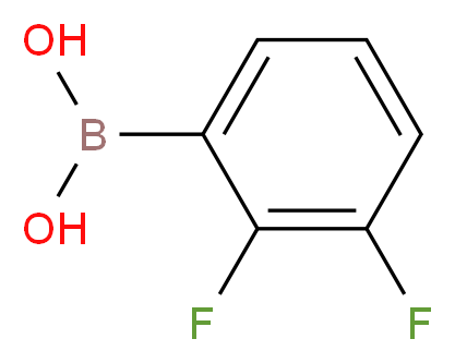 (2,3-difluorophenyl)boronic acid_分子结构_CAS_121219-16-7