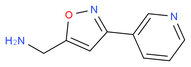 1-(3-pyridin-3-ylisoxazol-5-yl)methanamine_分子结构_CAS_543713-43-5)