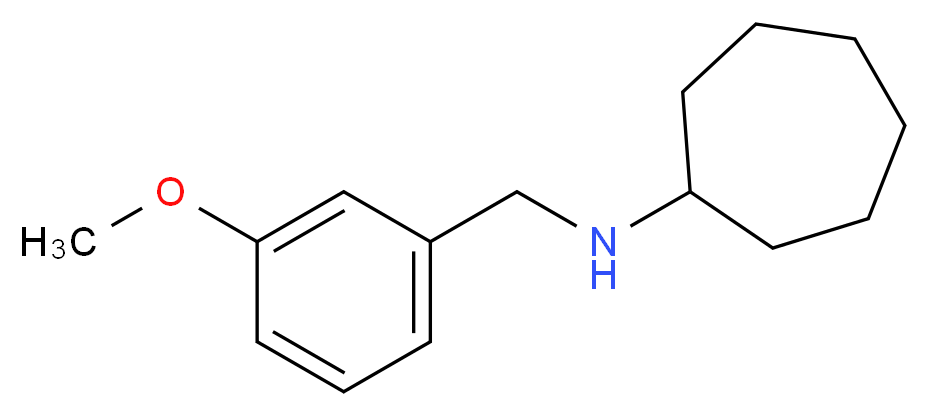 N-[(3-methoxyphenyl)methyl]cycloheptanamine_分子结构_CAS_418790-18-8