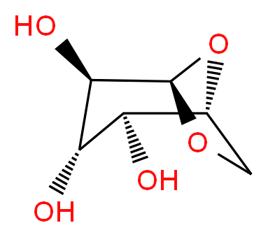 1,6-Anhydro-β-D-glucopyranose_分子结构_CAS_498-07-7)