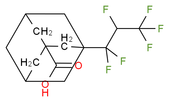 3-(1,1,2,3,3,3-hexafluoropropyl)adamantane-1-carboxylic acid_分子结构_CAS_86301-98-6)