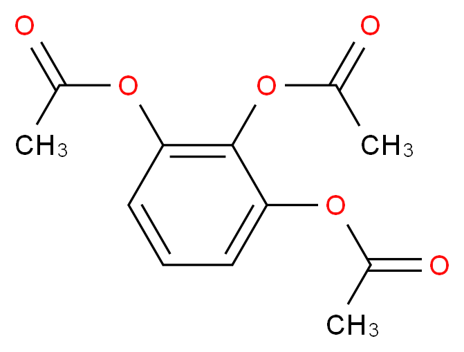 2,3-bis(acetyloxy)phenyl acetate_分子结构_CAS_525-52-0