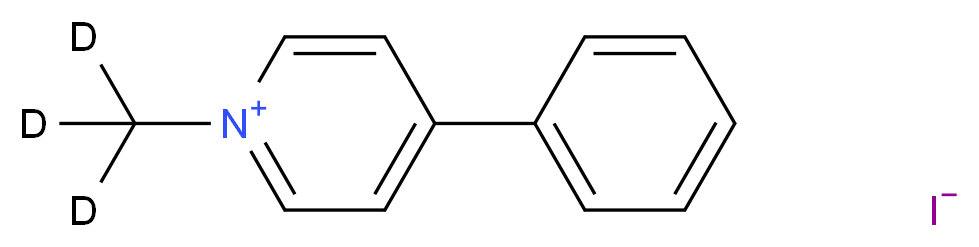 N-(Methyl-d3)-4-phenylpyridinium Iodide_分子结构_CAS_207556-07-8)