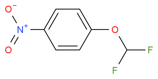 1-(difluoromethoxy)-4-nitrobenzene_分子结构_CAS_1544-86-1