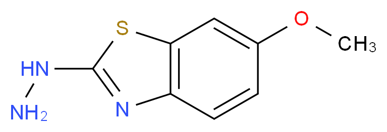 2-Hydrazino-6-methoxy-1,3-benzothiazole_分子结构_CAS_20174-70-3)