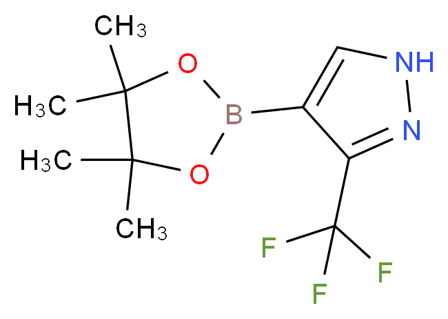 3-(Trifluoromethyl)-1H-pyrazole-4-boronic acid, pinacol ester_分子结构_CAS_)