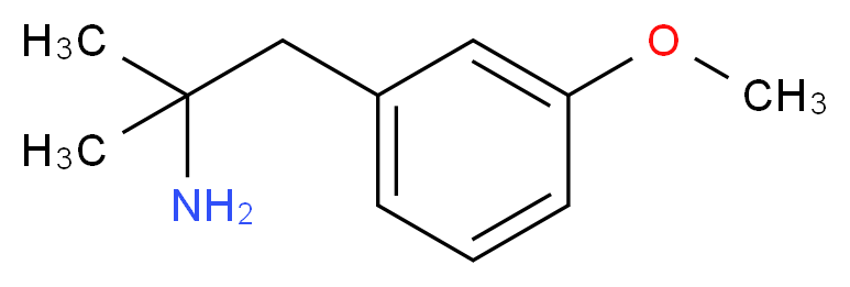 1-(3-methoxyphenyl)-2-methylpropan-2-amine_分子结构_CAS_198226-66-3)