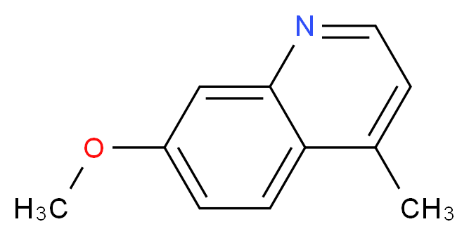 7-甲氧基-4-甲基喹啉_分子结构_CAS_6238-12-6)