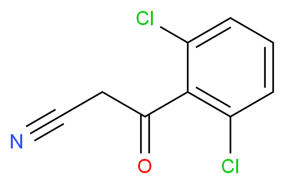 3-(2,6-Dichloro-phenyl)-3-oxo-propionitrile_分子结构_CAS_71463-50-8)