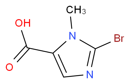 2-BROMO-1-METHYL-1H-IMIDAZOLE-5-CARBOXYLIC ACID_分子结构_CAS_852180-96-2)