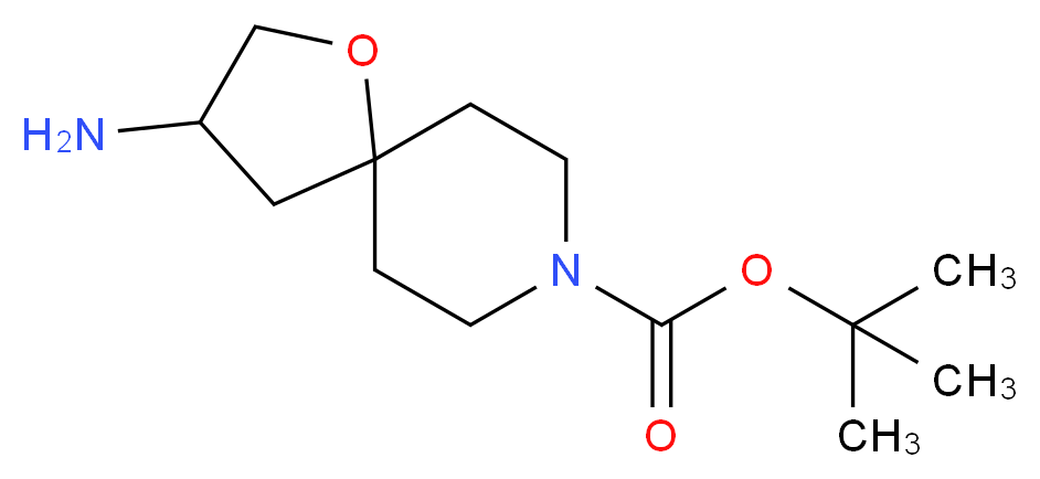 tert-butyl 3-amino-1-oxa-8-azaspiro[4.5]decane-8-carboxylate_分子结构_CAS_1160246-91-2)