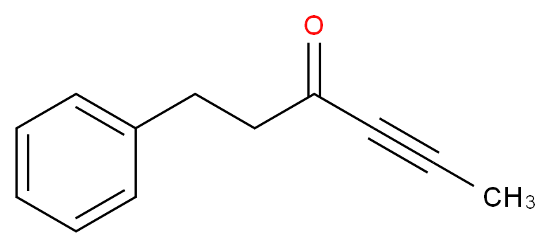 1-phenylhex-4-yn-3-one_分子结构_CAS_122124-41-8