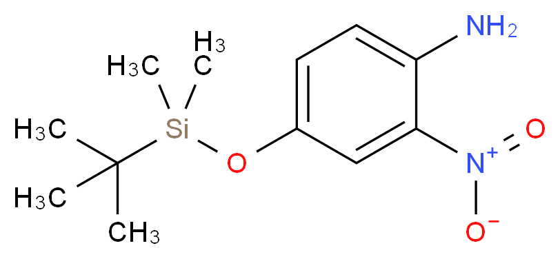 4-(tert-Butyldimethylsilyl)oxy-2-nitroaniline_分子结构_CAS_215656-99-8)