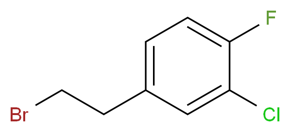 4-(2-Bromoethyl)-2-chloro-1-fluorobenzene_分子结构_CAS_1260809-91-3)