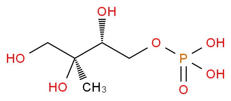 [(2R,3S)-2,3,4-trihydroxy-3-methylbutoxy]phosphonic acid_分子结构_CAS_206440-72-4