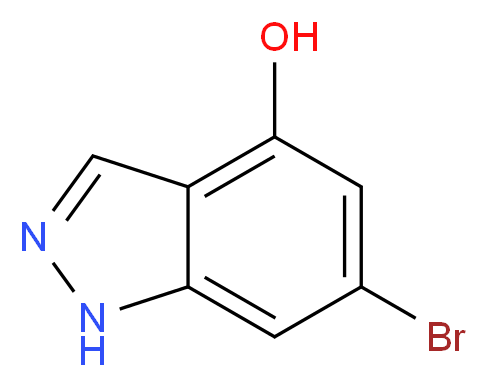 6-Bromo-1H-indazol-4-ol_分子结构_CAS_885518-77-4)