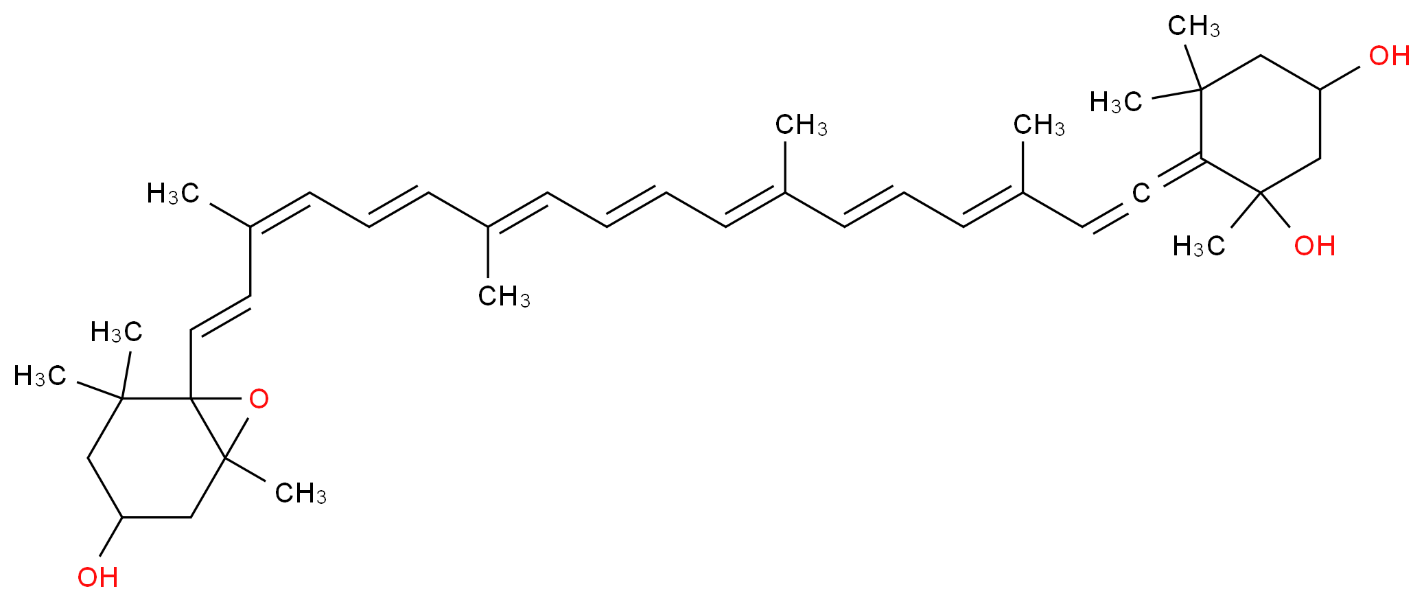 Neoxanthin_分子结构_CAS_14660-91-4)