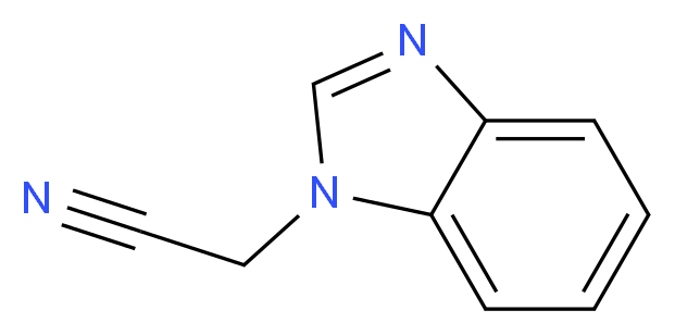 2-(1H-1,3-benzodiazol-1-yl)acetonitrile_分子结构_CAS_)