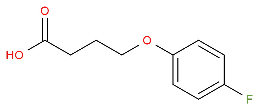 4-(4-fluorophenoxy)butanoic acid_分子结构_CAS_1549-77-5)