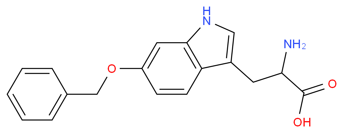 2-amino-3-[6-(benzyloxy)-1H-indol-3-yl]propanoic acid_分子结构_CAS_67607-63-0