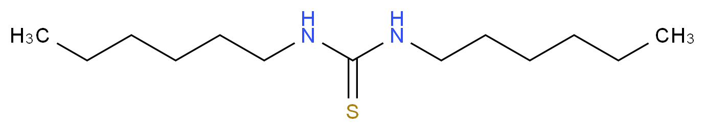 1,3-dihexylthiourea_分子结构_CAS_21071-28-3