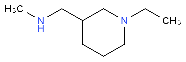 [(1-ethylpiperidin-3-yl)methyl](methyl)amine_分子结构_CAS_937648-03-8