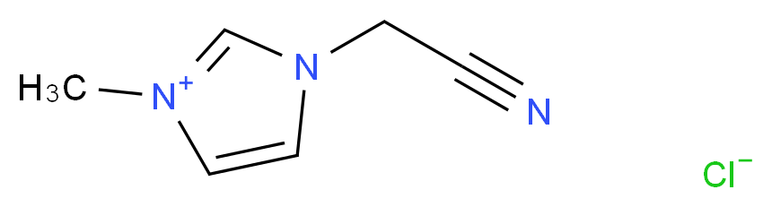 1-(氰甲基)-3-甲基氯化咪唑_分子结构_CAS_154312-63-7)