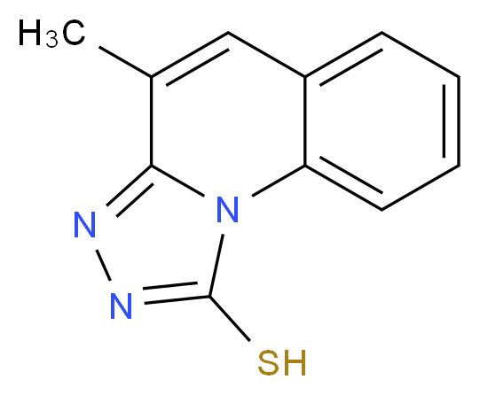 4-Methyl-1,2,4-triazolo[4,3-a]quinoline-1-thiol_分子结构_CAS_35359-27-4)