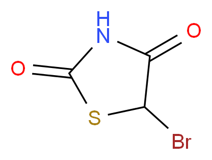 5-bromo-1,3-thiazolidine-2,4-dione_分子结构_CAS_125518-48-1