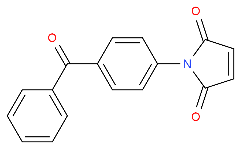 1-(4-benzoylphenyl)-2,5-dihydro-1H-pyrrole-2,5-dione_分子结构_CAS_92944-71-3
