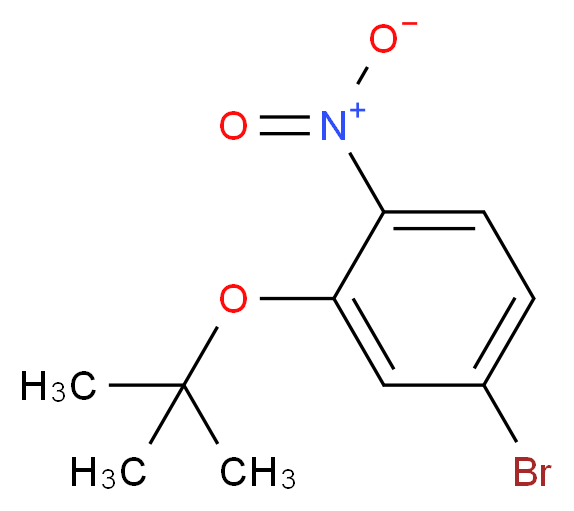 4-bromo-2-(tert-butoxy)-1-nitrobenzene_分子结构_CAS_1187386-34-0